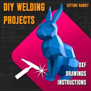 Welding Project Plans Drawings Sitting Rabbit (DXF, PDF)