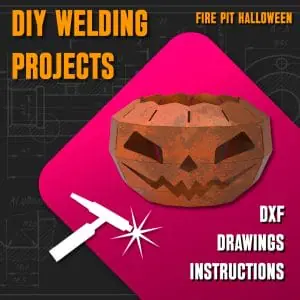 Welding Project Plans Drawings Fire Pit Halloween (DXF, PDF)