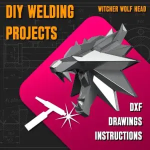 Welding Project Plans Drawings Witcher Wolf (DXF, PDF)
