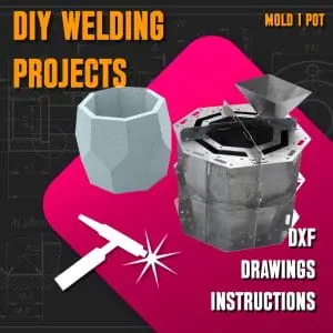 Welding Project Plans Drawings Mold 1 Pot (DXF, PDF)