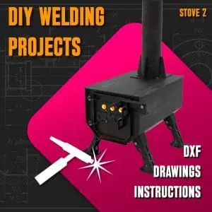 Welding Project Plans Drawings Stove 2 (DXF, PDF)