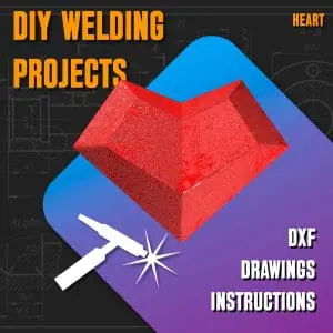 Welding Project Plans Drawings Heart 1 (DXF, PDF)