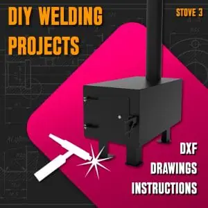 Welding Project Plans Drawings Stove 3 (DXF, PDF)