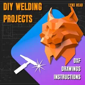 Welding Project Plans Drawings Lynx Head (DXF, PDF)