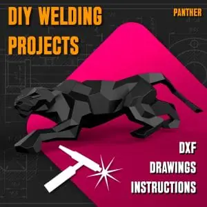 Welding Project Plans Drawings Panther (DXF, PDF)