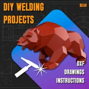 Welding Project Plans Drawings Bear (DXF, PDF)