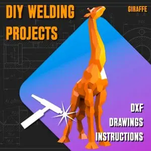 Welding Project Plans Drawings Giraffe (DXF, PDF)