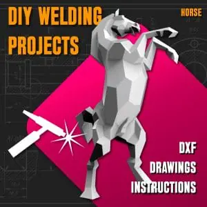 Welding Project Plans Drawings Horse (DXF, PDF)