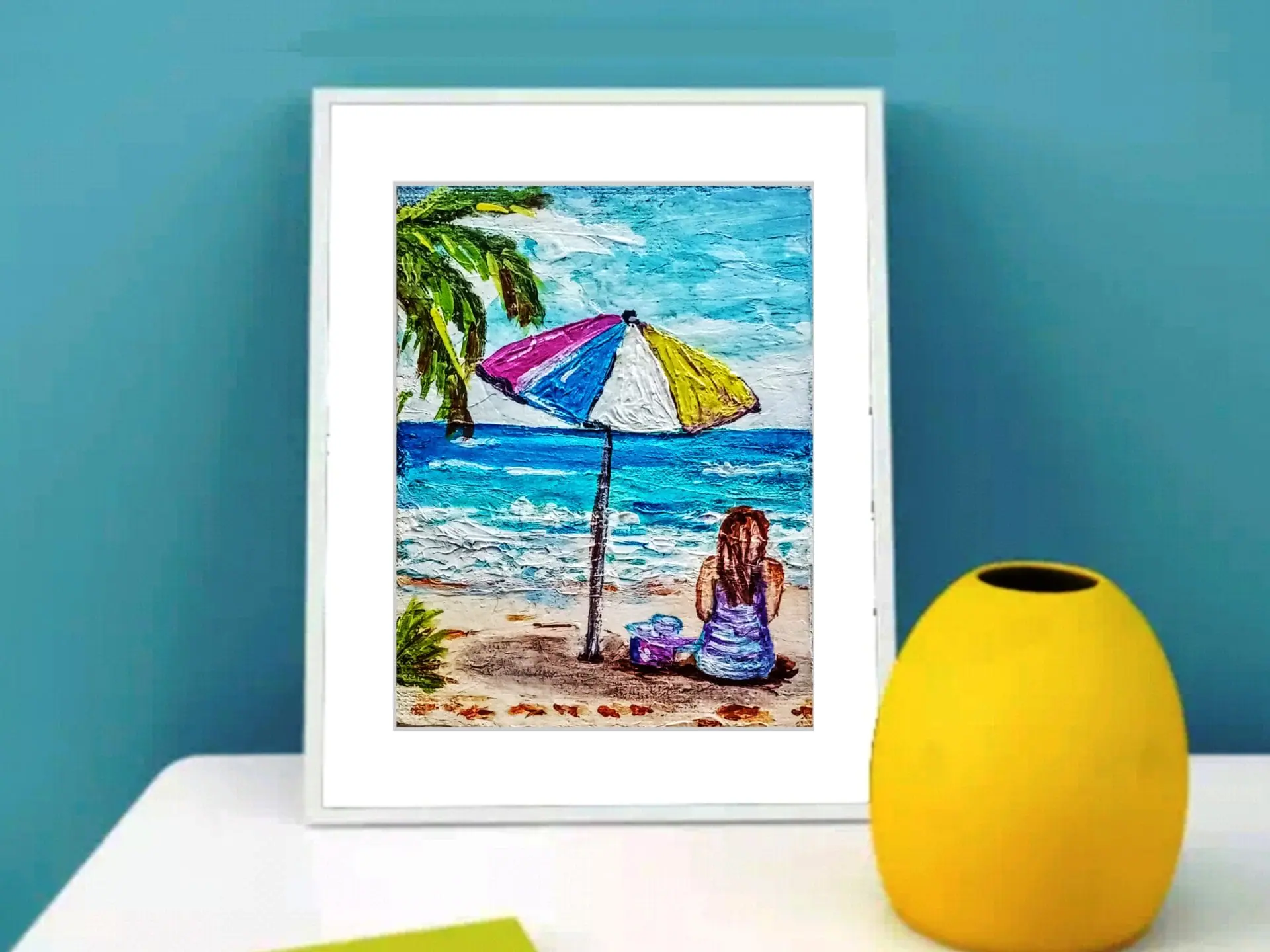 バリ絵画:beach girls バリ絵画:beach girls
