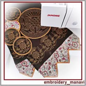 In_the_hoop_napkins_border_with_thistle_designs_for_machine_embroidery_by_Embroidery_Manavi_05
