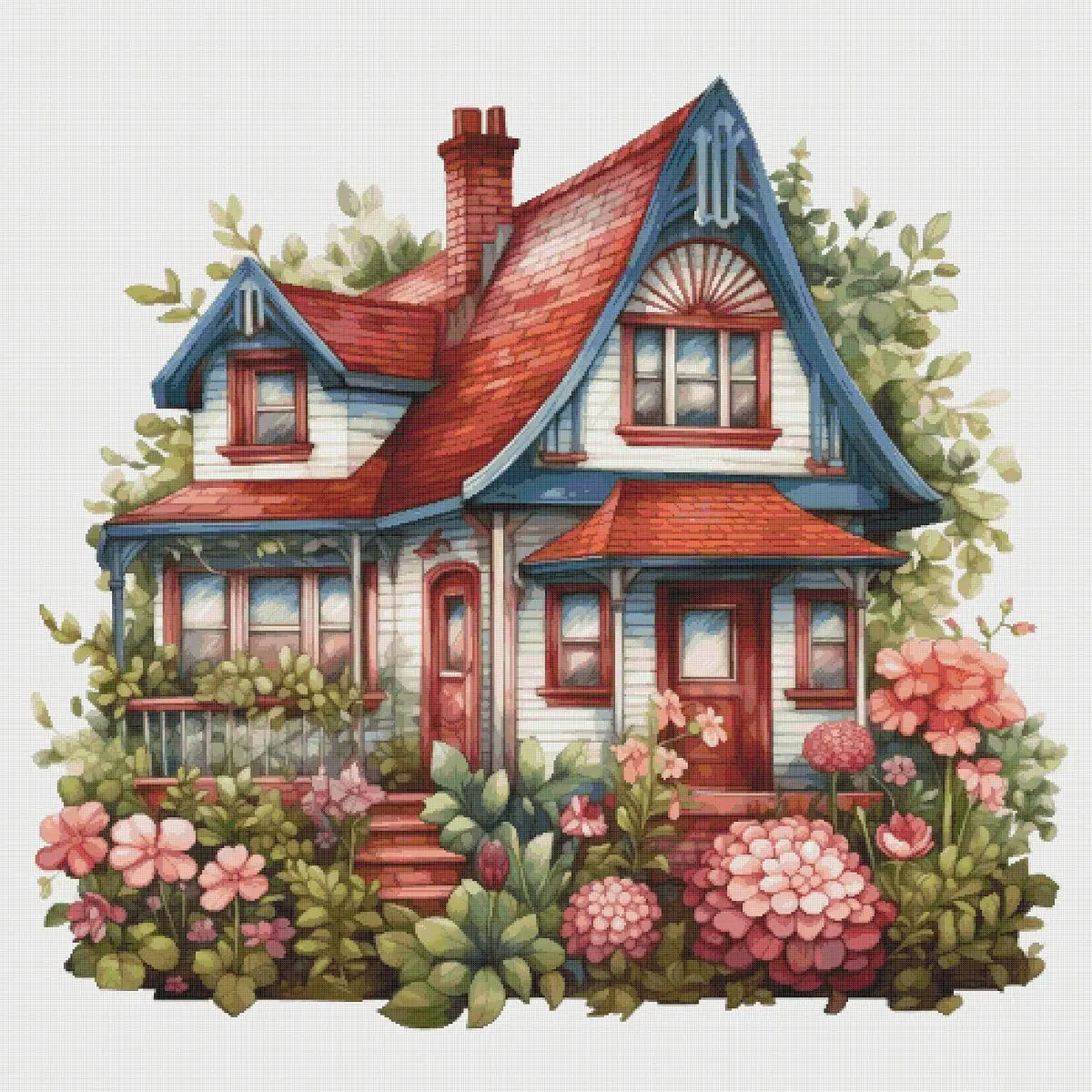 House in Garden Cross Stitch Pattern Vintage Counted 699 276 2 House in Garden Cross Stitch Pattern Vintage Counted 699 276 - Image 2