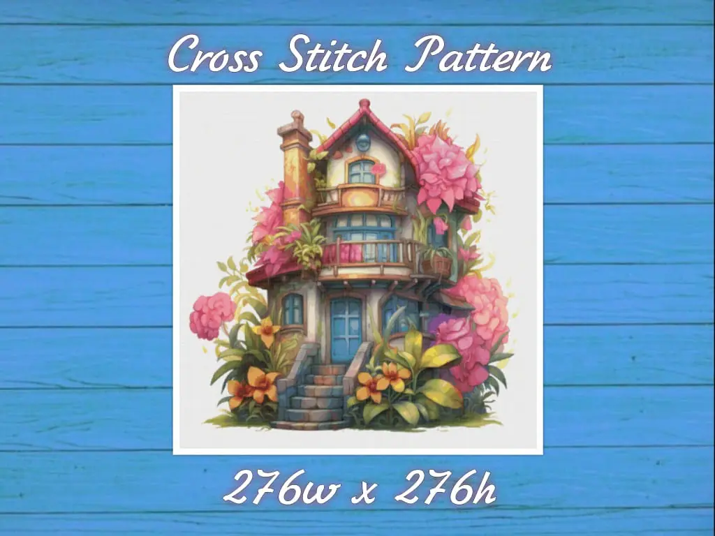 Cottage Cross Stitch Pattern Vintage Counted 725 276 1 Cottage Cross Stitch Pattern Vintage Counted 725 276