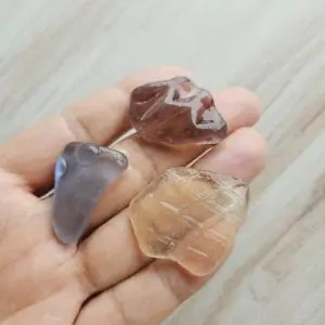 Set of genuine sea glass 3 pcs.A184