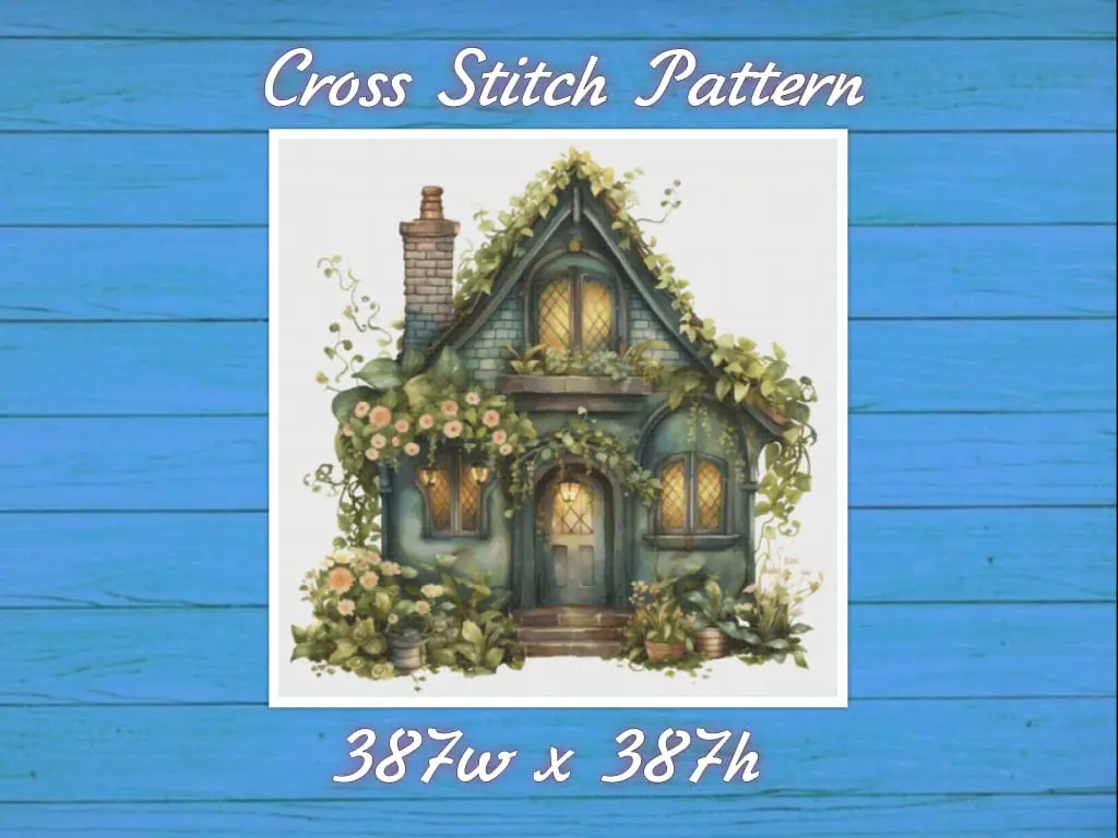 Cottage Cross Stitch Pattern Vintage Counted 822 387 1 Cottage Cross Stitch Pattern Vintage Counted 822 387