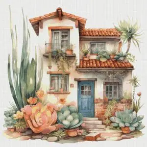 Cottage Cross Stitch Pattern Vintage Counted 841 718