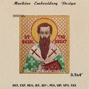 Basil the Great embroidery design