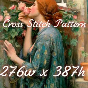 Vintage Cross Stitch Pattern John William Waterhouse 1 276