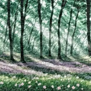 Painting - "Forest idyll''