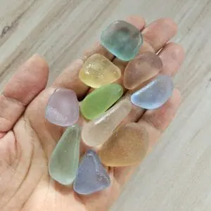 Set of genuine sea glass (10 pcs.) A186