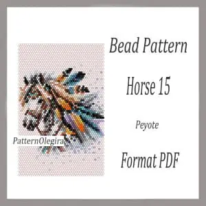 Horses 15 bead pattern Horses bead tapestry pattern Bead Horses patterns Olegirabeadpatterns