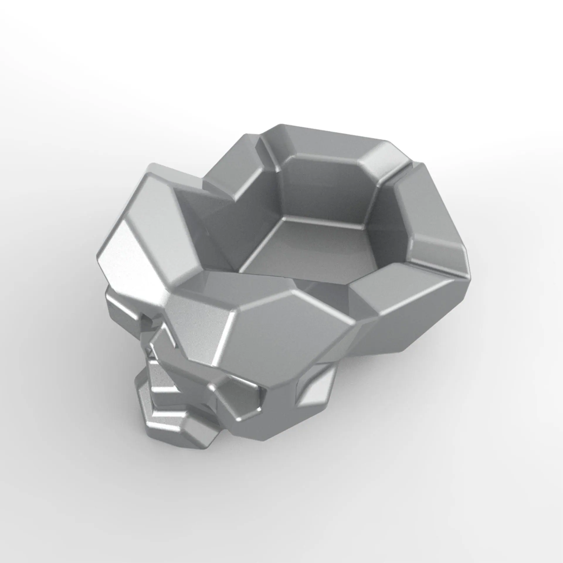 DIY Welding Project Plans Drawings Skull Ashtray (DXF, PDF