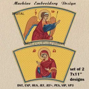 The Annunciation (cuffs) embroidery designs