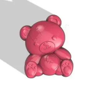 TEDDY BEAR STL FILE for vacuum forming and 3D printing