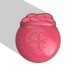 POT OF GOLD STL FILE for vacuum forming and 3D printing