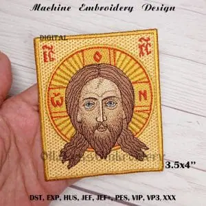 The Holy Face of Jesus embroidery design