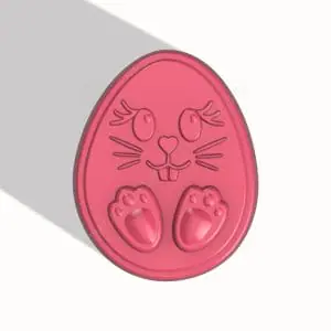 EASTER BUNNY EGG STL FILE for vacuum forming and 3D printing