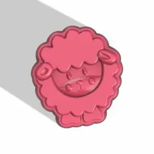 LAMB STL FILE for vacuum forming and 3D printing