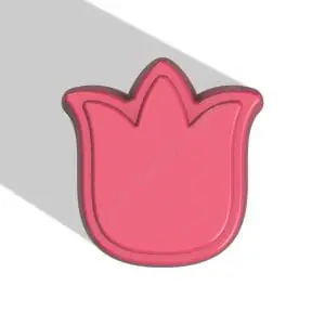 Tulip STL FILE for vacuum forming and 3D printing