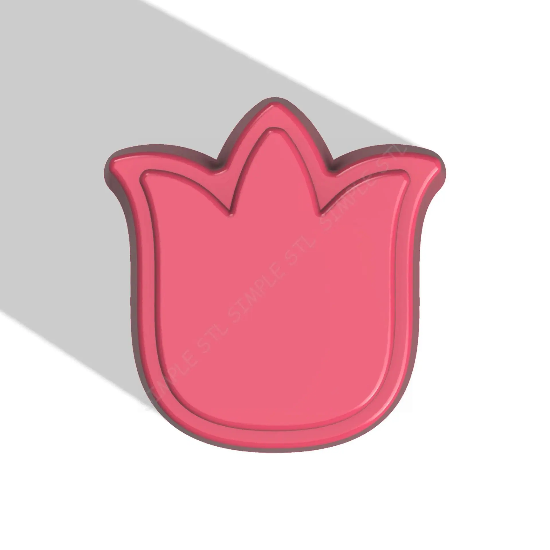 Tulip STL FILE for vacuum forming and 3D printing