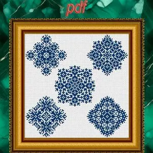 Cross stitch pattern Snowflakes