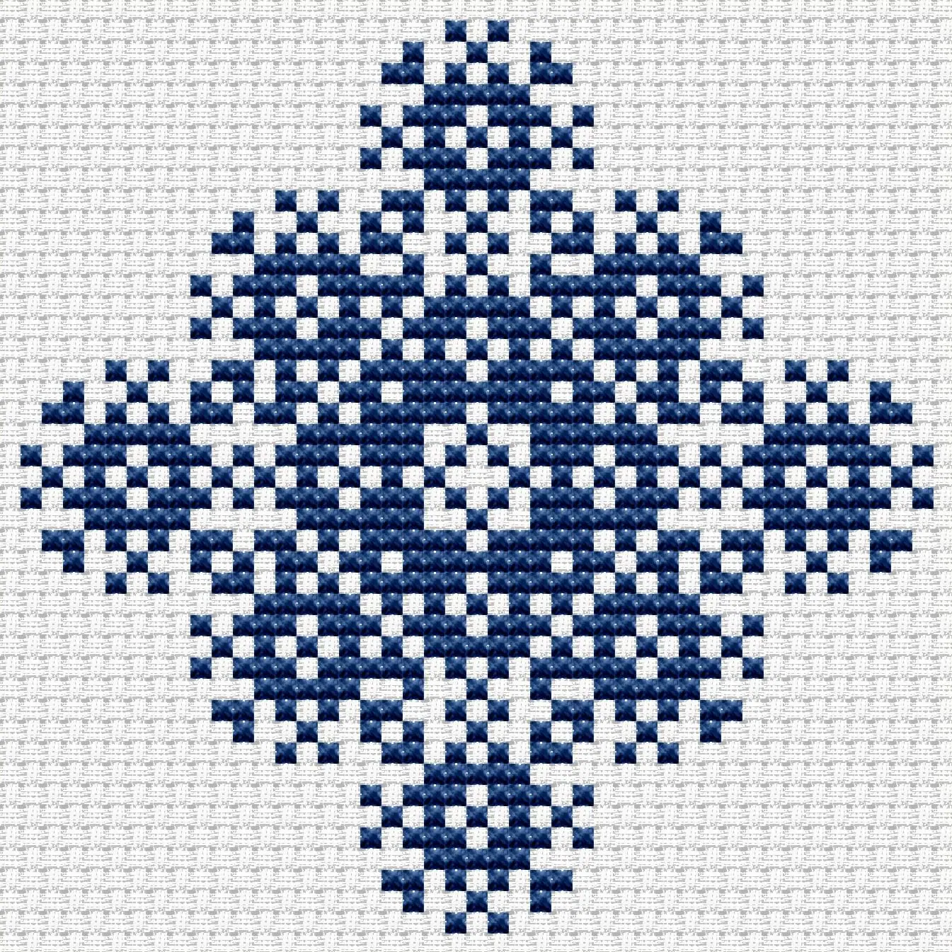 Cross stitch pattern Snowflakes 2 1
