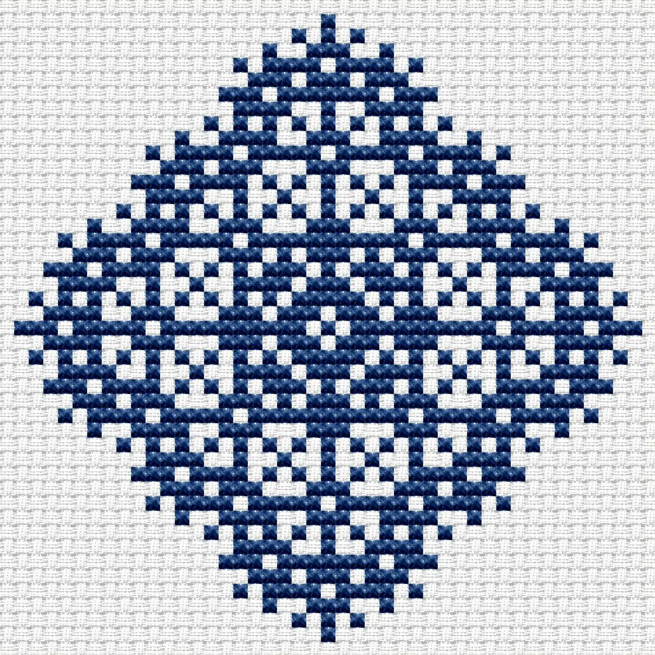 Cross stitch pattern Snowflakes 6 5