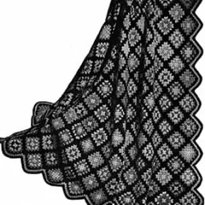 Vintage Crochet Pattern Afghan Mount Vernon