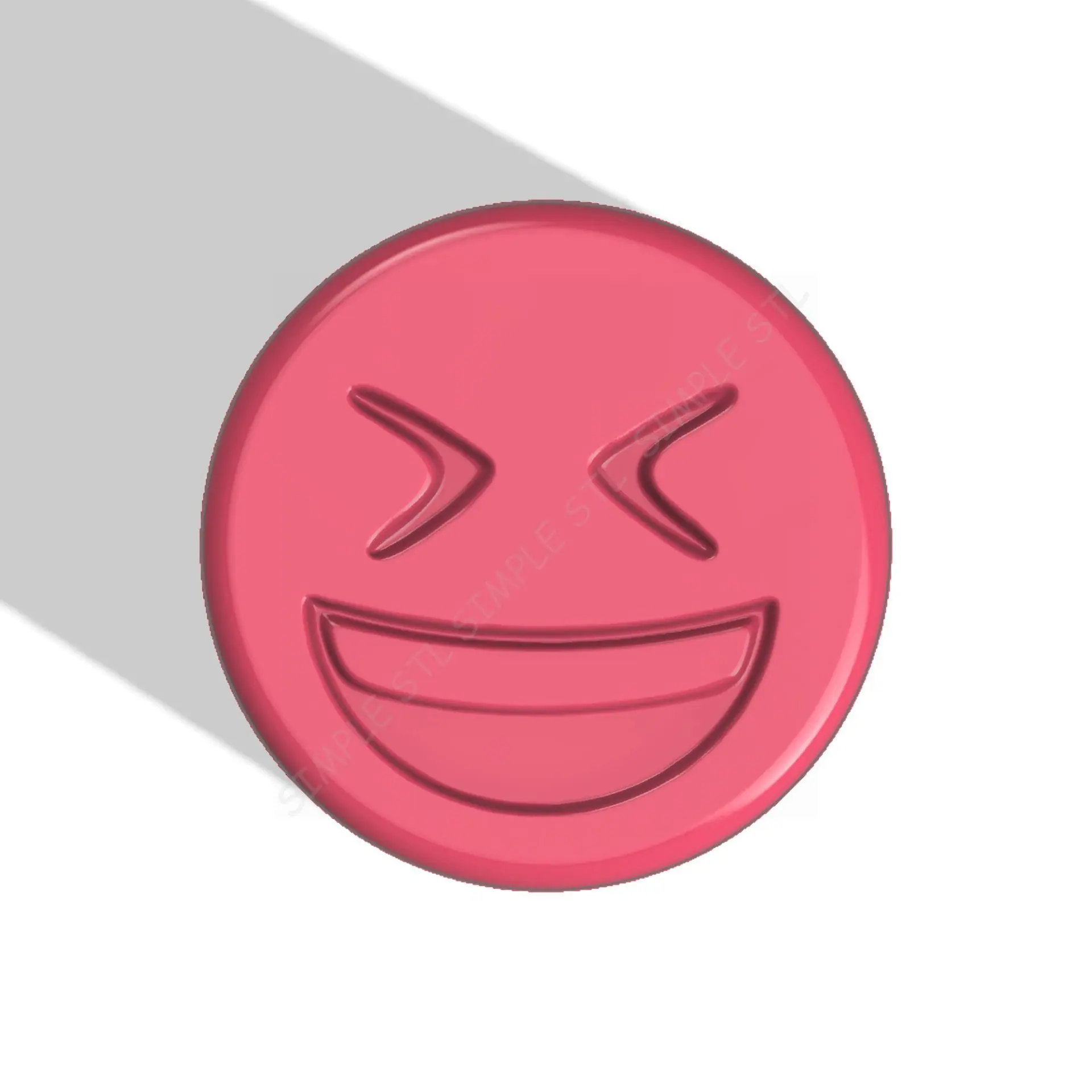 Emoji LOL STL file for vacuum forming and 3D printing