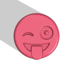 Emoji silly joke STL file for vacuum forming and 3D printing