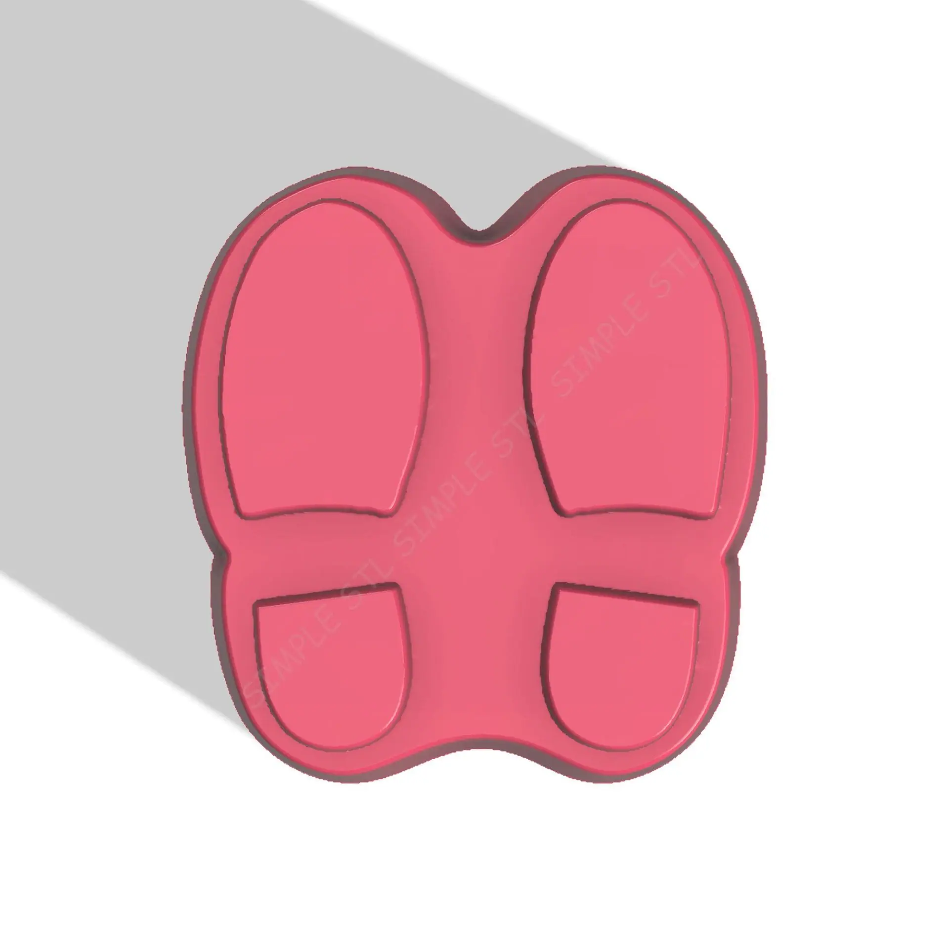FOOTPRINTS STL FILE for vacuum forming and 3D printing
