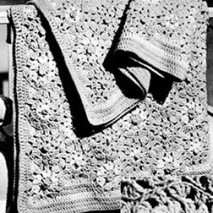 Vintage Crochet Pattern Afghan Sugar _n_ Spice