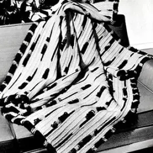 Vintage Crochet Pattern Afghan Symphony