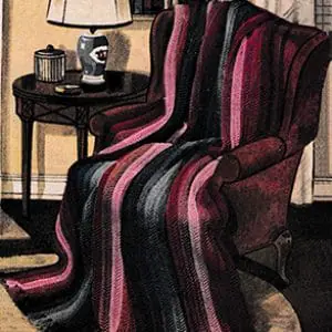 Vintage Crochet Pattern Afghan Fleetwood