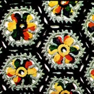Vintage Crochet Pattern Afghan Mexicana