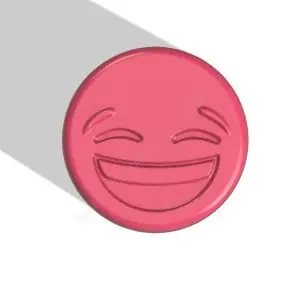 Emoji joy STL file for vacuum forming and 3D printing