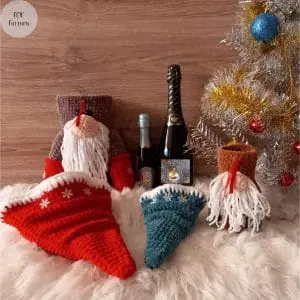Christmas gnome with surprise, Bottle case