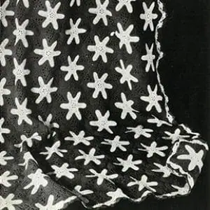 Vintage Crochet Pattern Afghan Plaid Flower Fingers