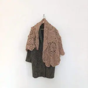 Shawl Boho style with clasp Unusual Gift accessory