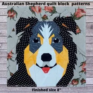 Australian shepherd quilt