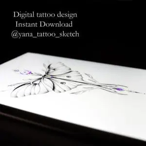 Moth Tattoo Design Moth Tattoo Idea Drawing Sketch